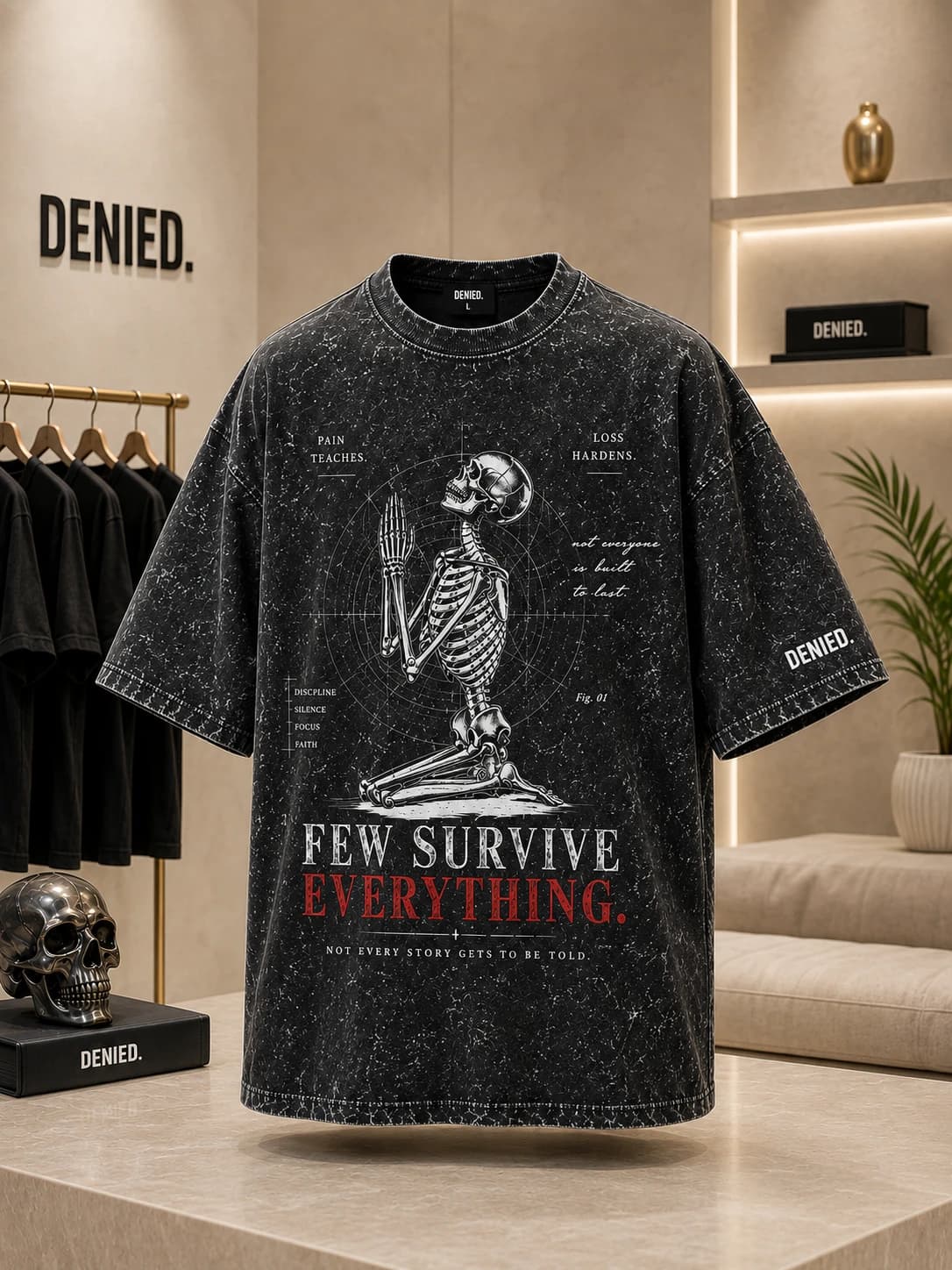 Few Survive Acid Washed Tee preview 1