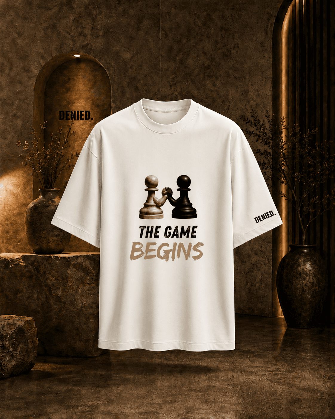 The Game Begins Oversized Tee - 1